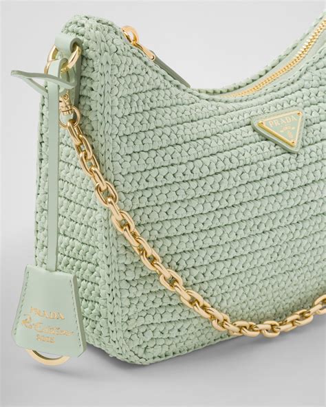 prada re edition crochet bag